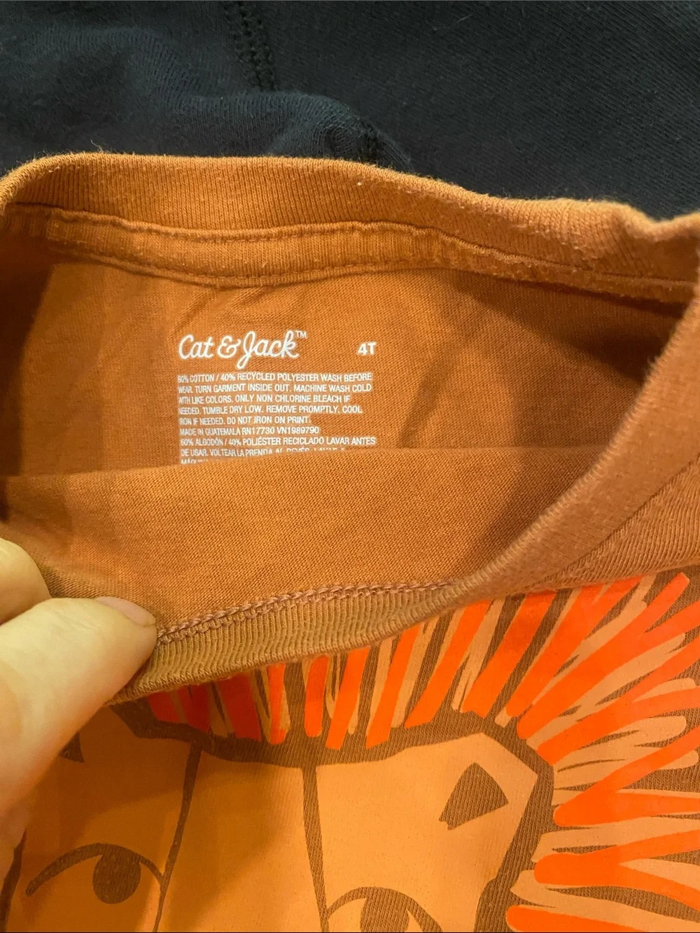 Carters black zip